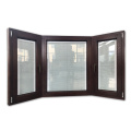 American OAK timber bay and bow window with built-in blinds